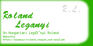 roland leganyi business card